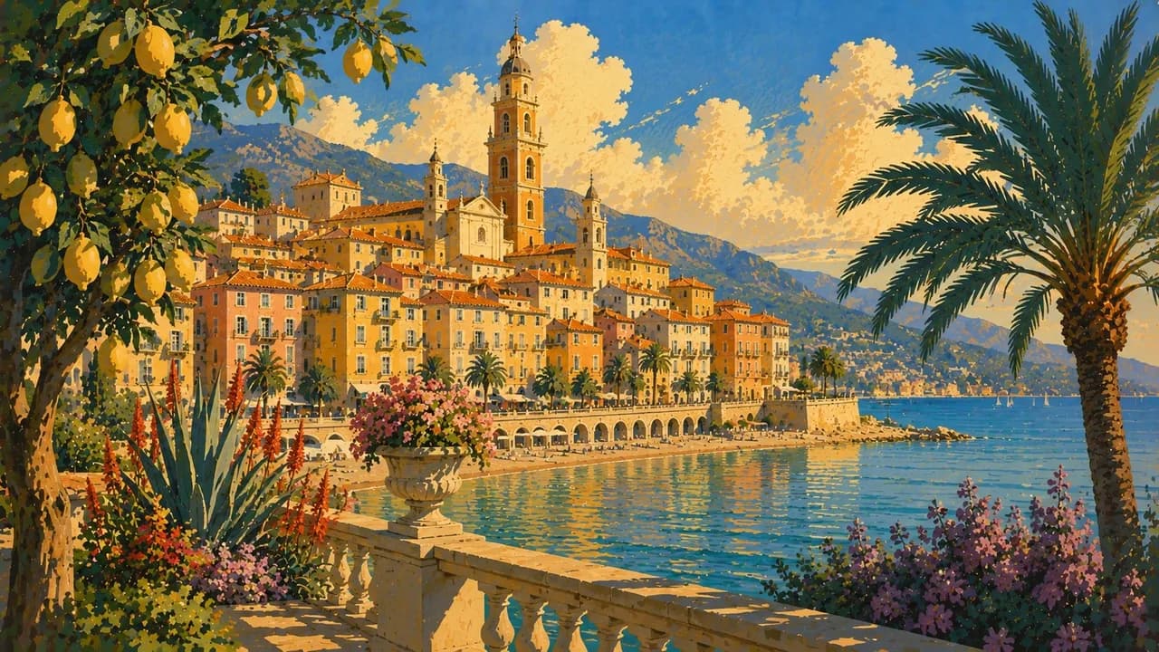 Menton, Frankreich