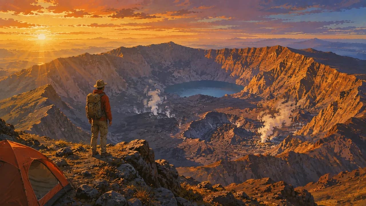 Gunung Tambora, Indonesien