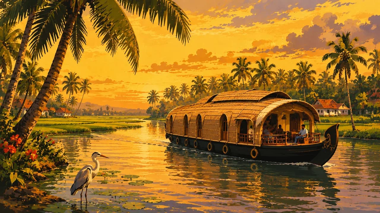 Backwaters von Kerala