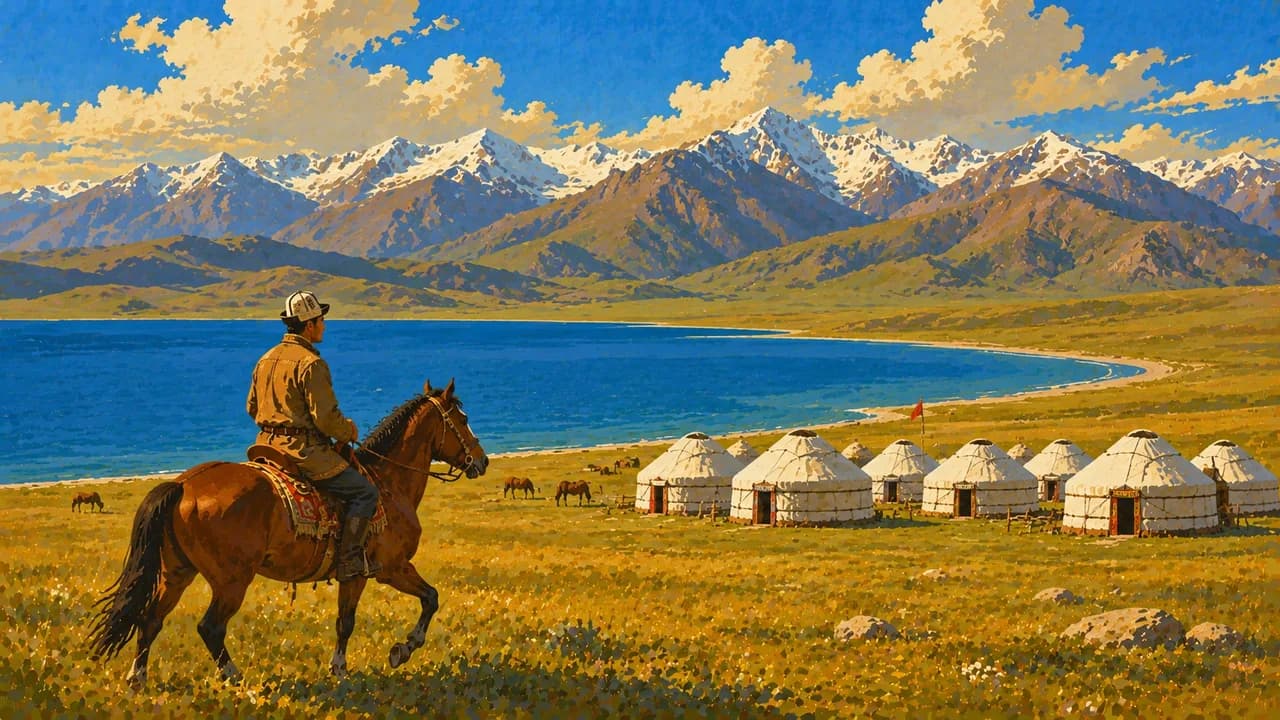 Song-Kul Lake, Kyrgyzstan