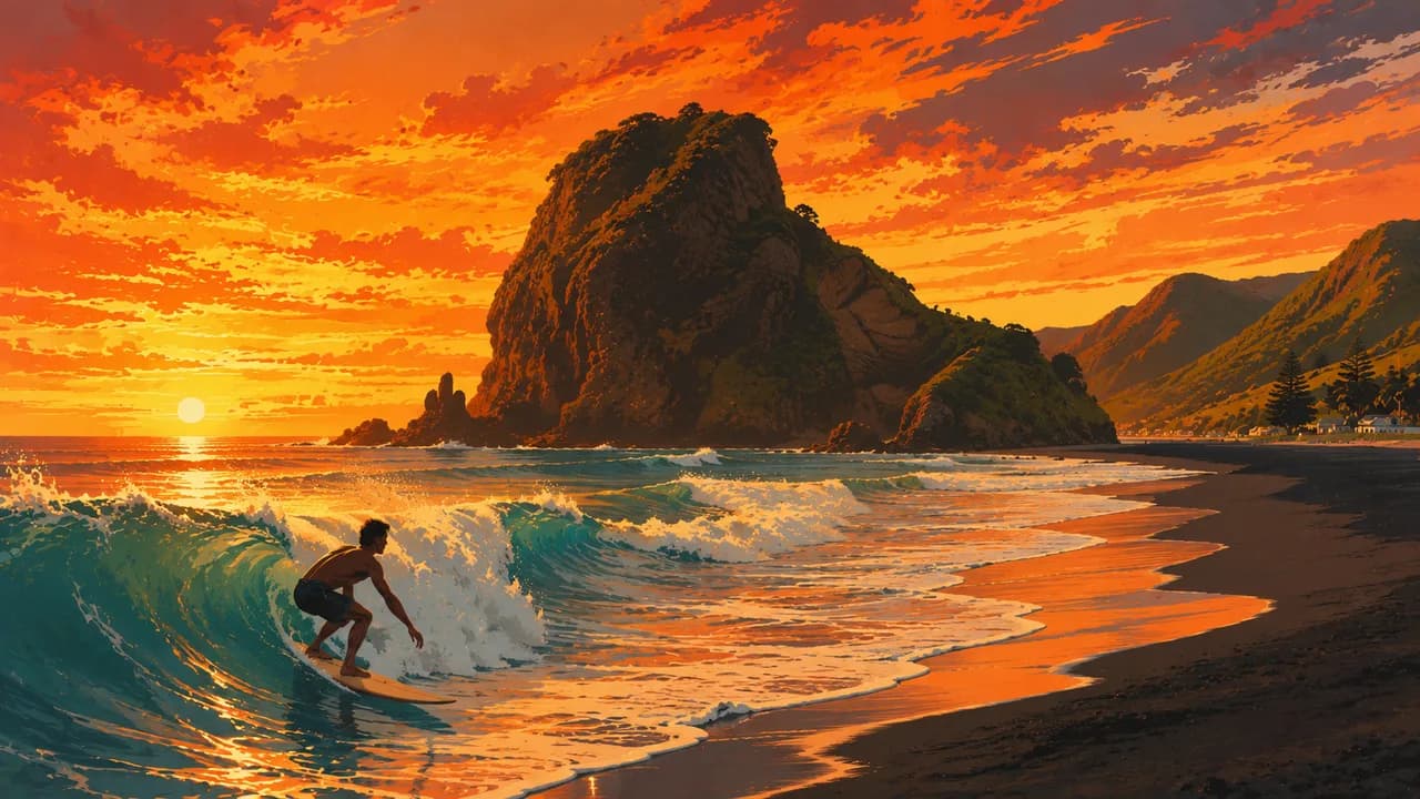 Piha Beach, New Zealand