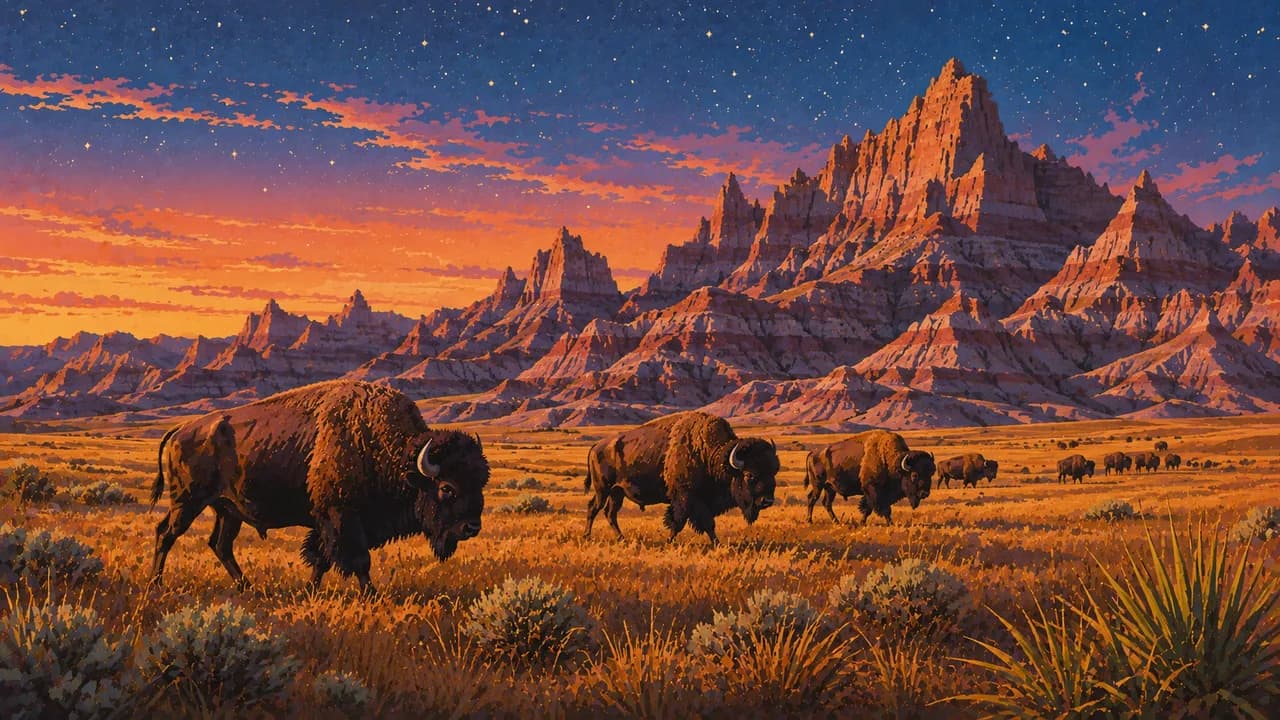Badlands-Nationalpark, Vereinigte Staaten von Amerika