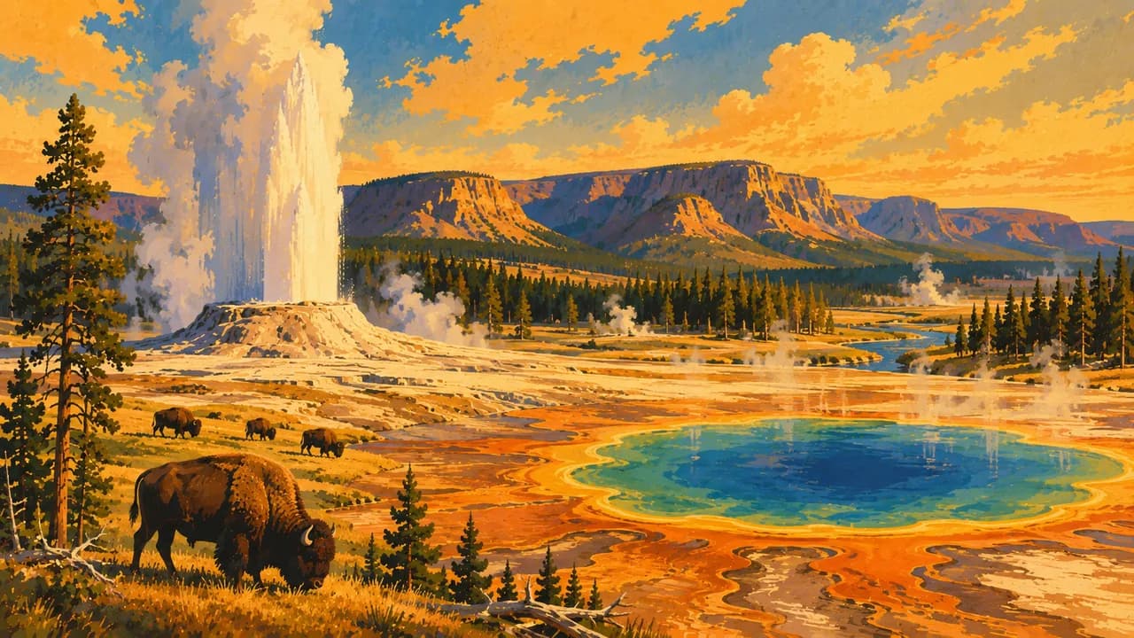 Yellowstone-Nationalpark, Vereinigte Staaten von Amerika